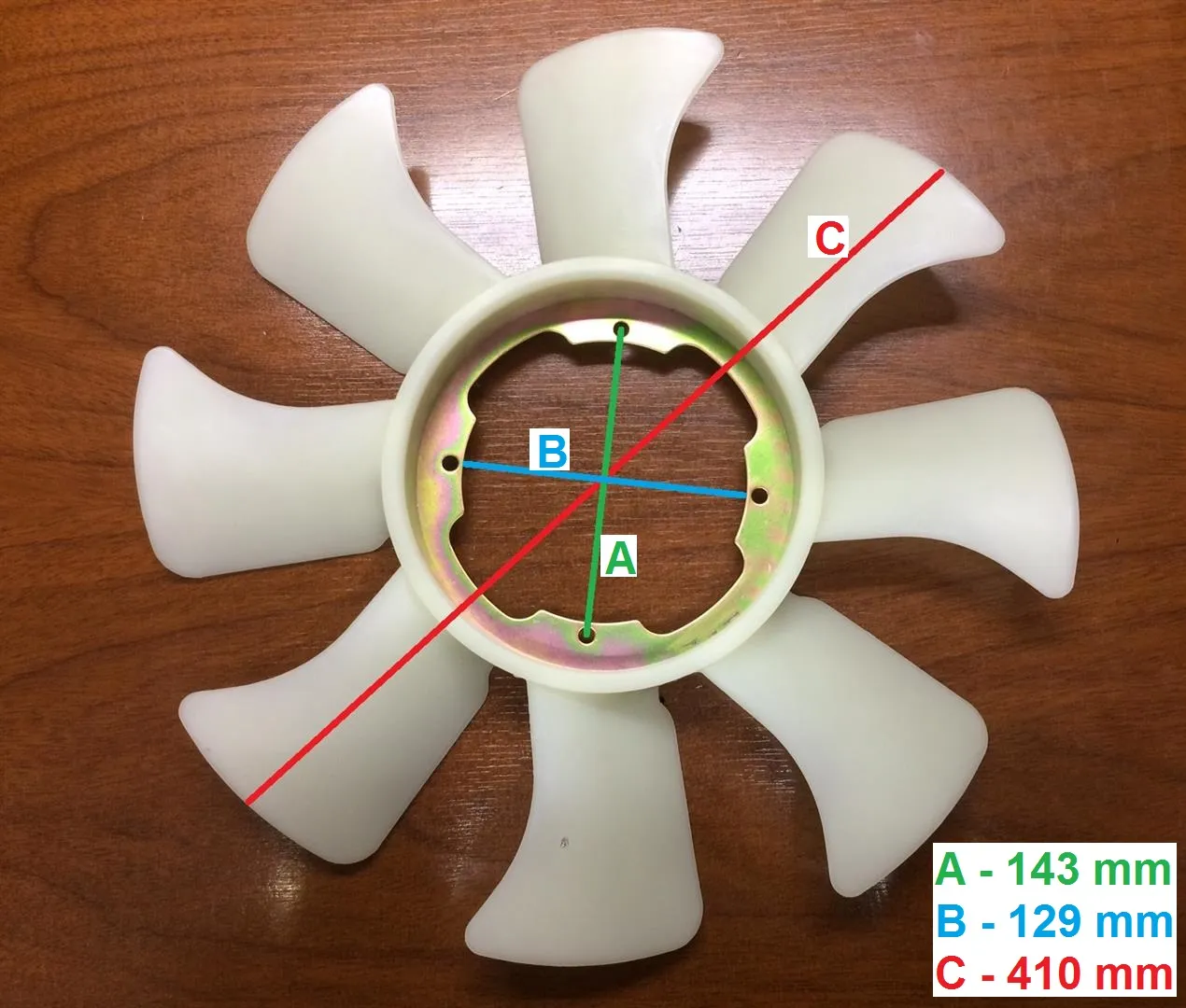 PALETA VENTILADOR NISSAN D22-FRONTIER 2.4 N