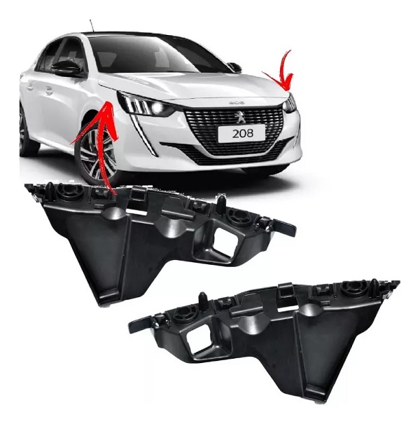SOPORTE PARAGOLPE DELANTERO PEUGEOT 208 2021 EN ADELANTE GUIAS JUEGO [ORIGINAL PSA]