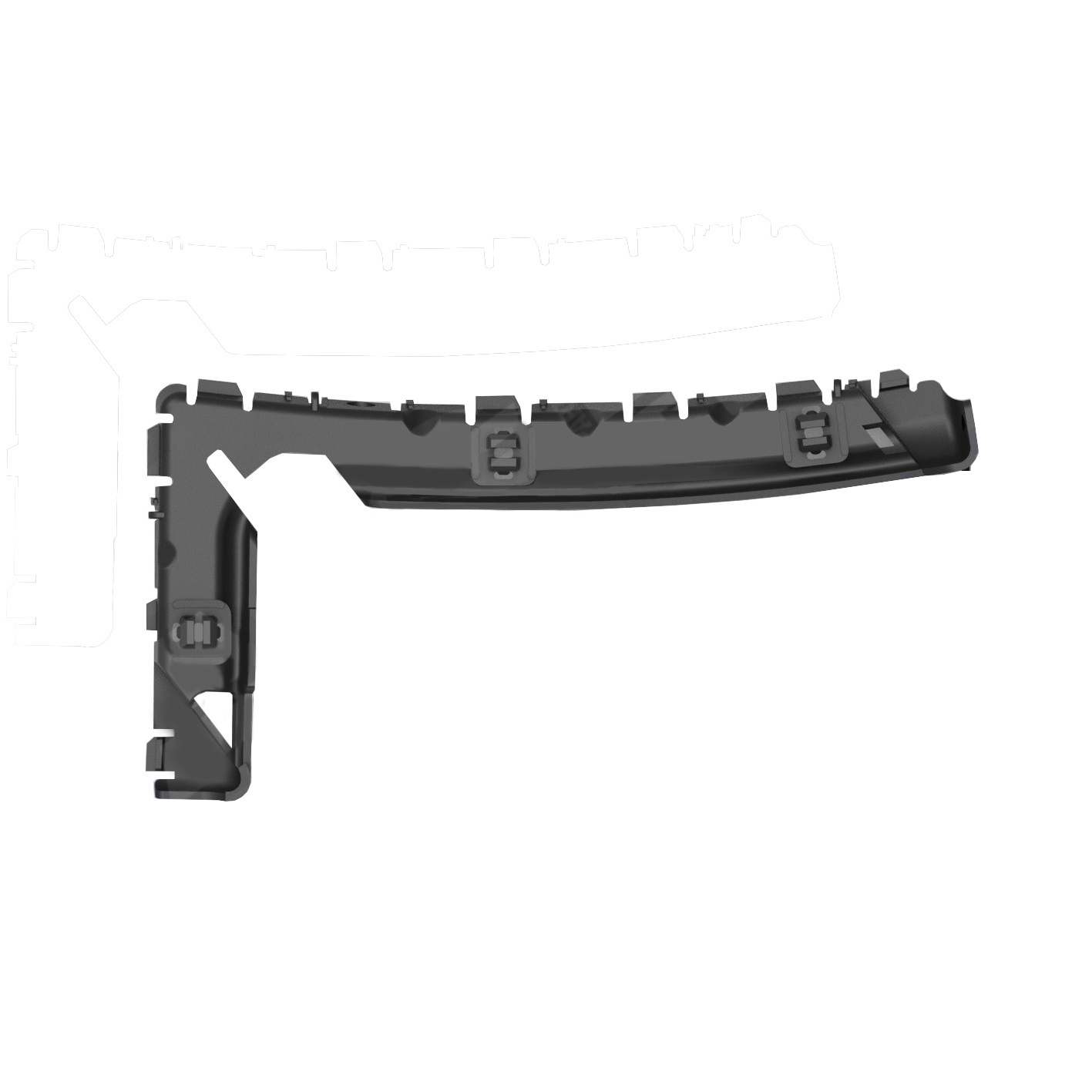 Soporte guia de paragolpe Ford Ranger 2010 2012 Derecha