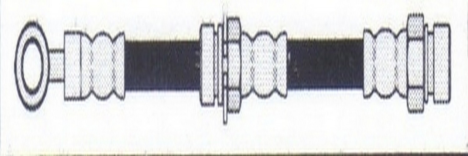 Manguera de freno flexible delantera