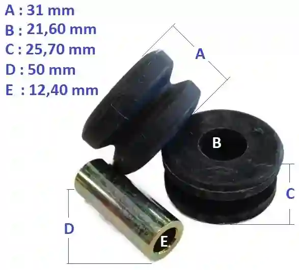 Buje tensor de correa de distribución