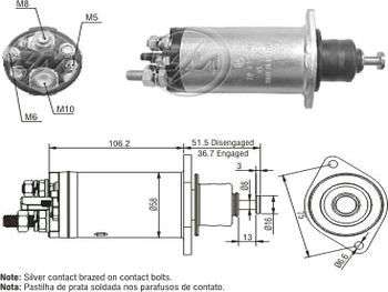 SOLENOIDE DELCO MB CAMION 24V