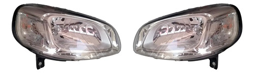 Kit Semiopticas Cromadas Fiat Uno Way Atractive 2015 Al 2023