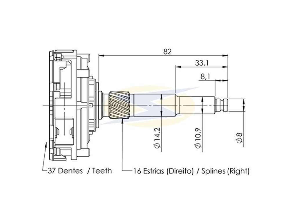 REDUCTOR ARRANQUE BOSCH VW POLO 1.4/1.6 16V