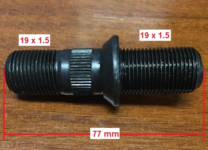 TORNILLO 19 X 1.5 / 19 X 1.5 X 77 DEL IZQ (K)