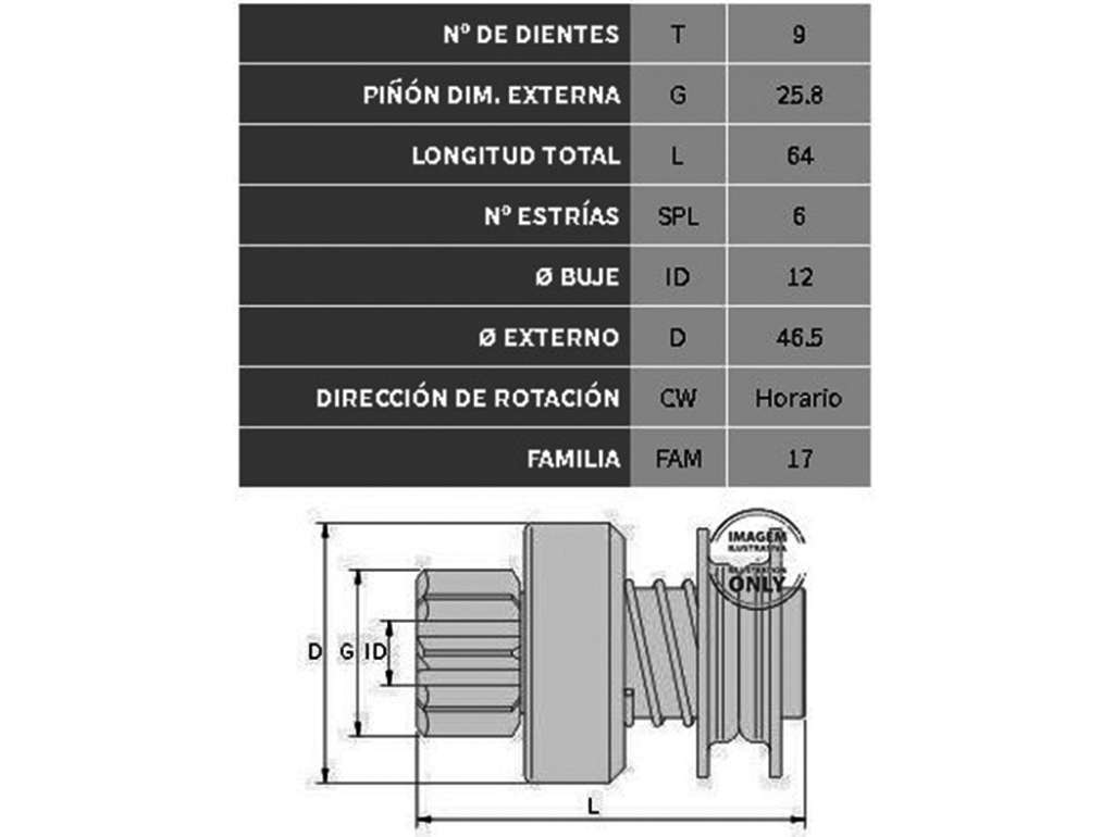 BENDIX BOSCH VW GOL/SANTANA 1.8 9D. 6E