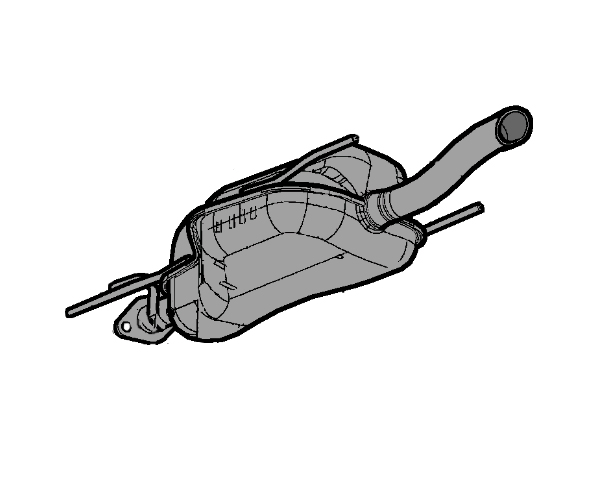 SILENCIADOR ESCAPE TRASERO (SEDAN)