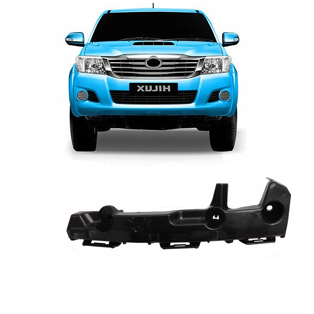 Soporte Guia de Paragolpe Izquierda Toyota Hilux 2012 2015