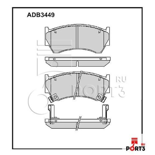 JGO. PASTILLAS FRENO NISSAN SENTRA B14 SUZUKI CIAZ  SWIFT 2017 08X47X16MM (23004)