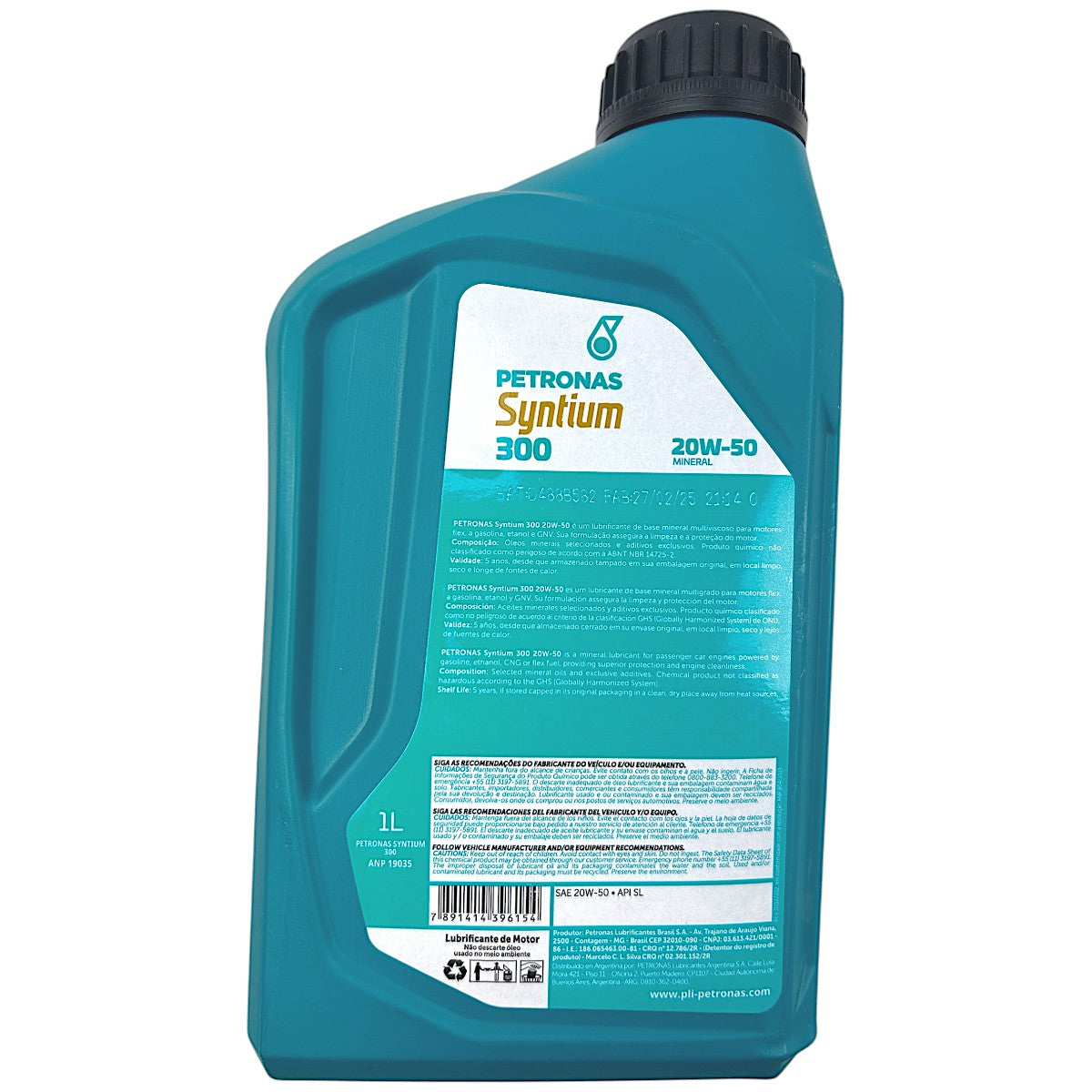 Aceite Mineral Petronas 20w50 Syntium 300 Sl 1 Litro