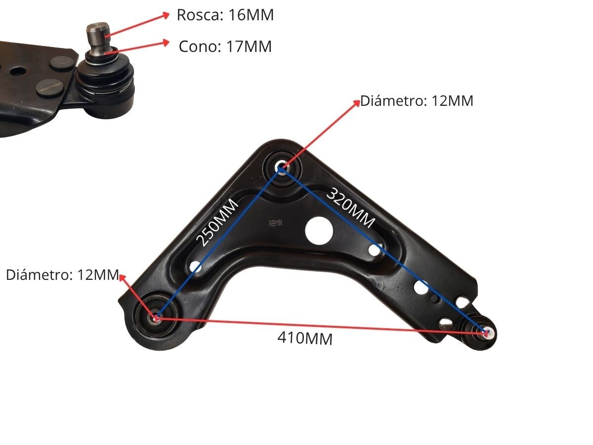 Parilla De Suspension Delantera Ford Ka 96-07 Der