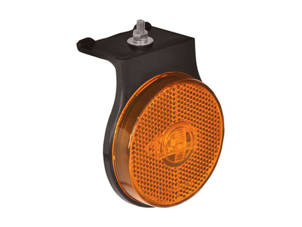 FARO LATERAL UNIV. RED. 12V/24V LED AMBAR C/FICHA