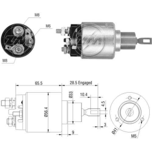 AUTOMATICO ARRANQUE CORSA NAFTA C/BOSCH similar a 9330081066 ZEN