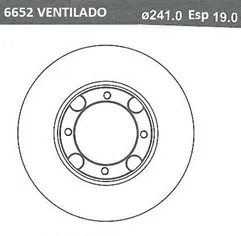 Disco de Freno Delantero 242mm