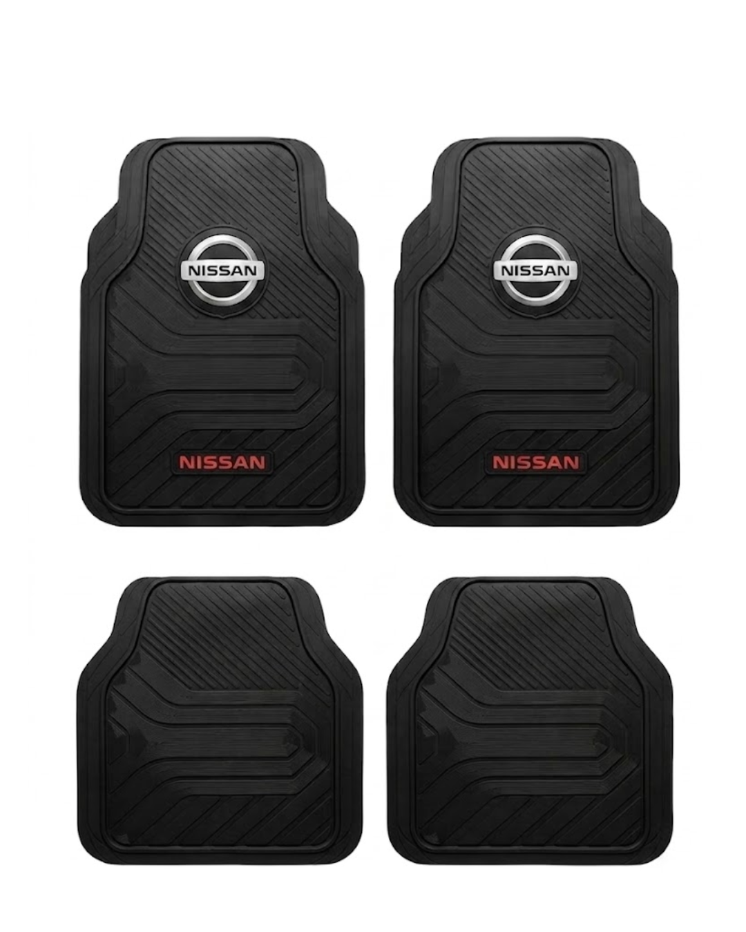 Juego de Alfombras de Goma Universales – Nissan (Línea Clásica / Moderna)