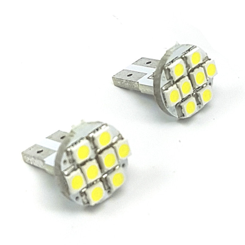 Lampara T10 8 Led Blanca 3528 Frontal x2 Un
