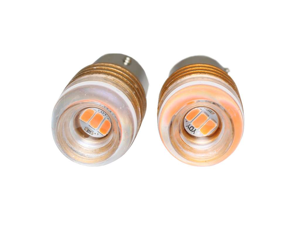 LAMPARA JGO. 12V. 21/5W. 2P AMBAR LED DESTELLANTE