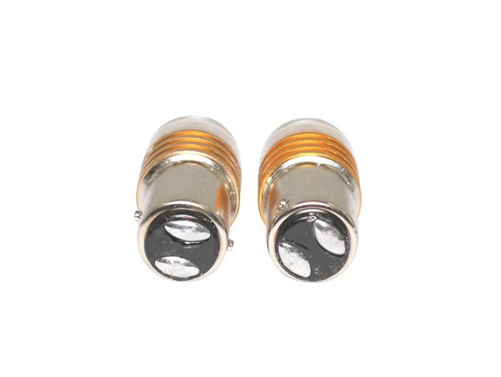 LAMPARA JGO. 12V. 21/5W. 2P AMBAR LED DESTELLANTE