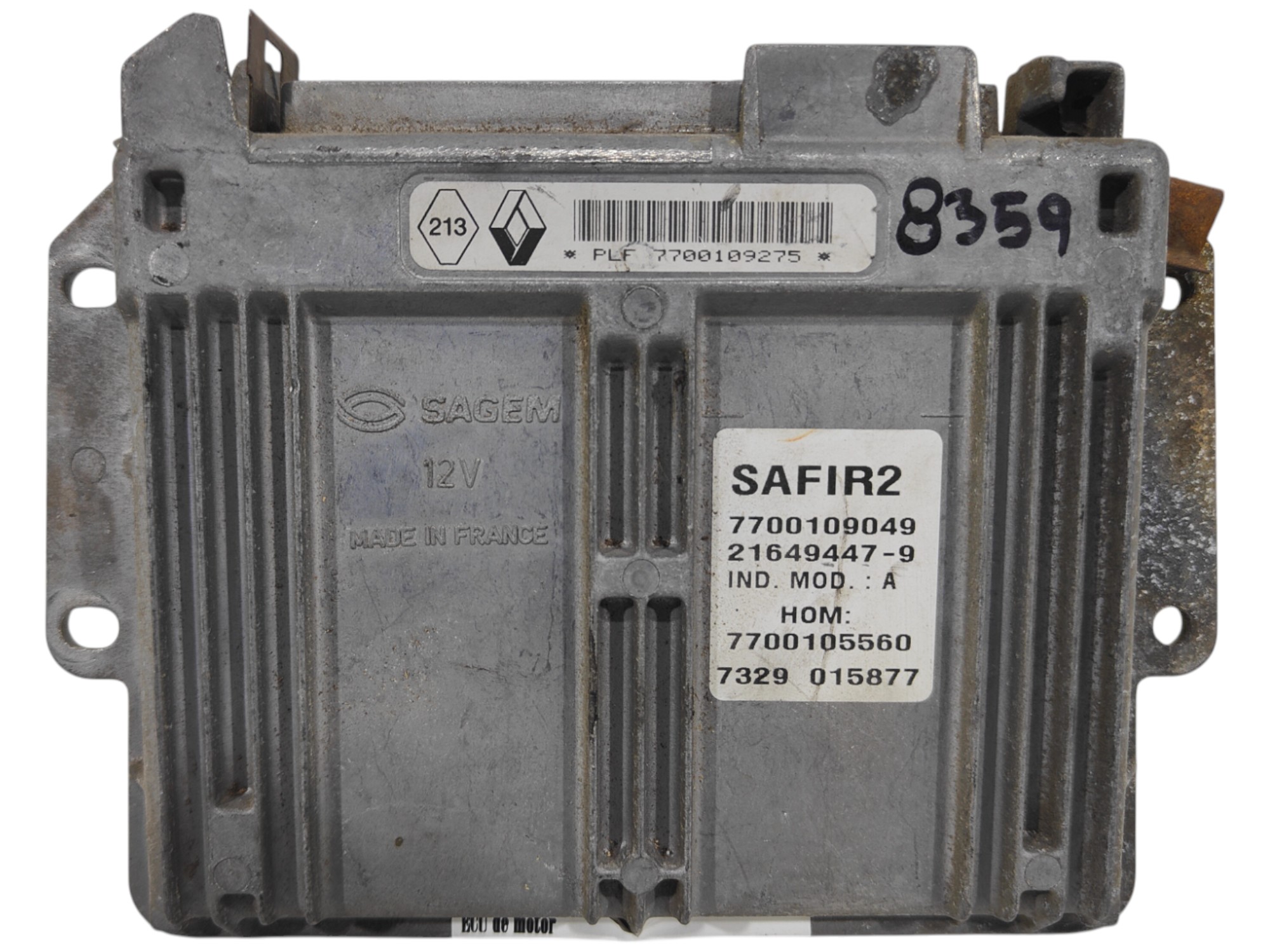 ECU de motor Renault TWINGO 1.2 , Ref: 8359-K3B5