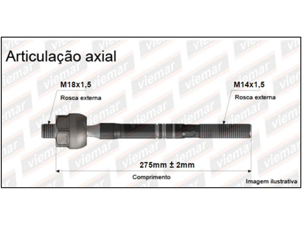 PUNTERO CREMALLERA GM CORSA 02/12 DH 275MM