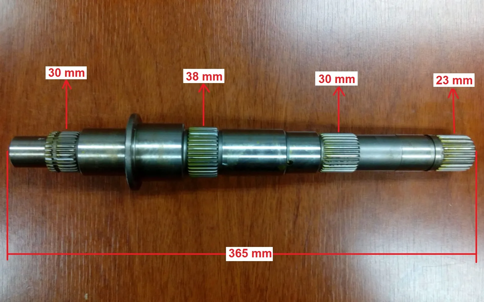 EJE ACANALADO TOYOTA HILUX VIGO 4 X 4 2004-2015