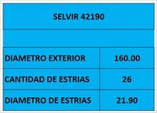 DISCO EMBR 160mm 26 EST RENAULT TWINGO I 94 WESTLA