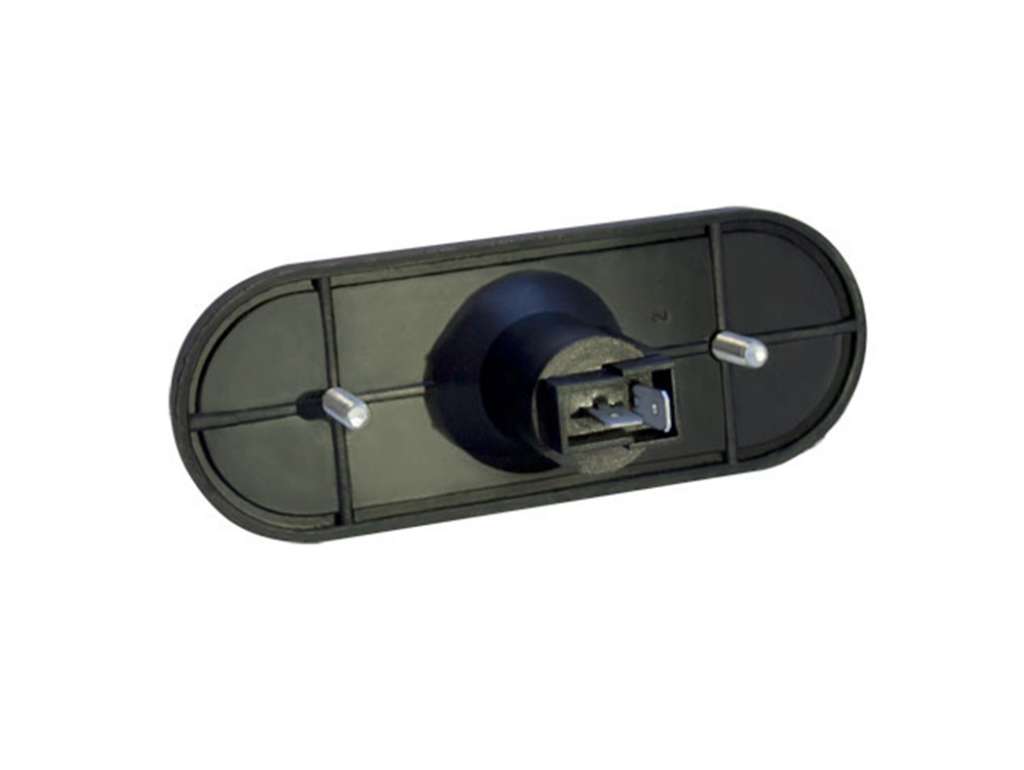 FARO LATERAL UNIV. OVAL. AMBAR LED 12V/24V C/SOPORTE