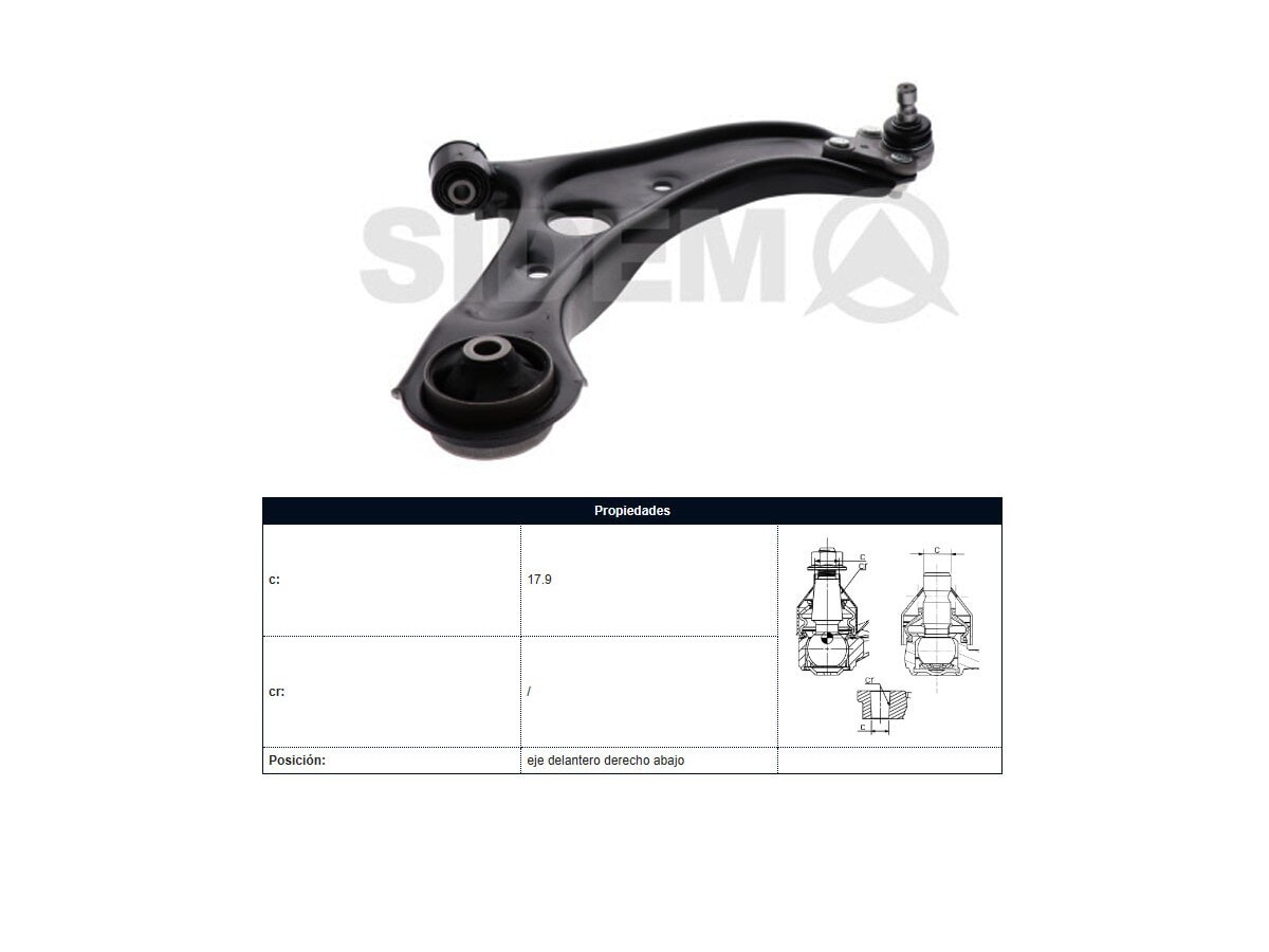 Parilla De Suspension Delantera Kia Sportage 15-25 Der