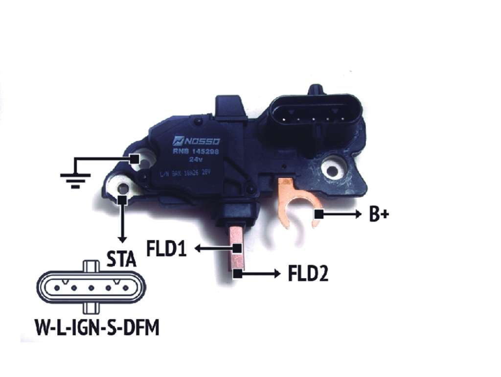 REGULADOR ALTERNADOR BOSCH VW/MB/SC CAMION 24V