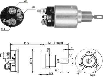 SOLENOIDE BOSCH FO FIESTA 96 -> 12V