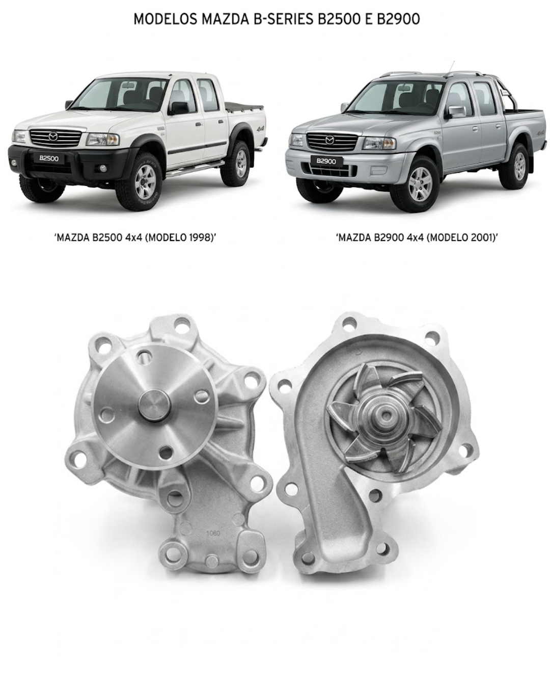 Bomba de Agua Breme – Mazda B2500 / B2900 (Modelos 1985 a 2006)