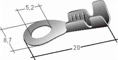 TERMINAL IMP 2990 OJO 3/16″