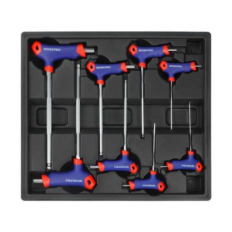 JUEGO 8 LLAVES ALLEN EN T 2 A 10mm