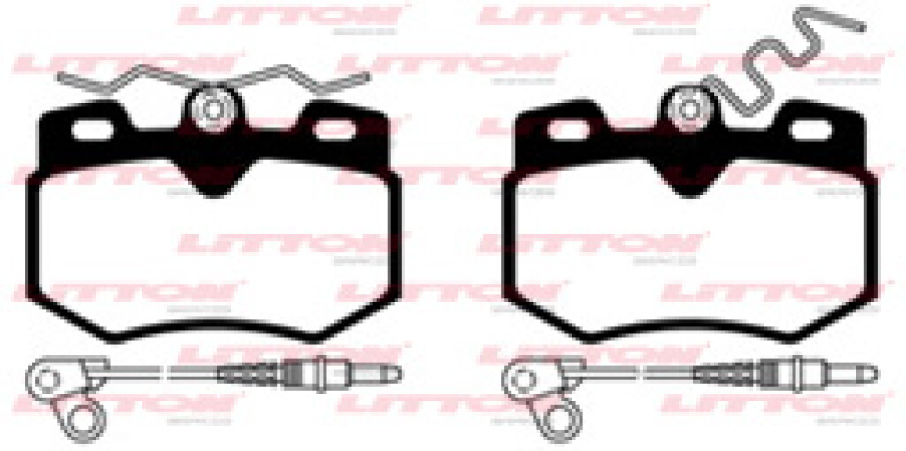PASTILLAS DE FRENO CITROEN - PEUGEOT CITROEN C15 CON SENSOR X4 LITTON