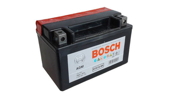 BATERIA BOSCH MOTO CON ACIDO 12V 6AH (150X87X93) YTX7A-BS