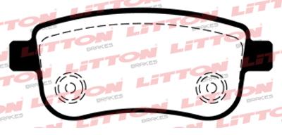 PASTILLAS FRENO TRASERAS RENAULT FLUENCE MEGANE III TIPO BOSCH ARGENTINAS [LITTON]