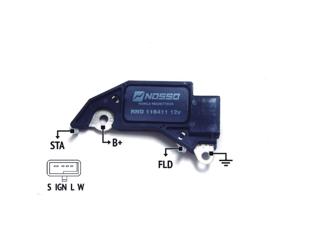 REGULADOR ALTERNADOR DELCO GM MONZA/KADETT 12V