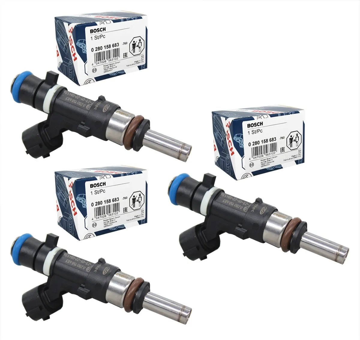 Kit de 3 inyectores de combustible multipunto