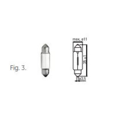 LAMPARA TUBULAR 12V 3 W 8X28MM GENERAL ELECTRIC