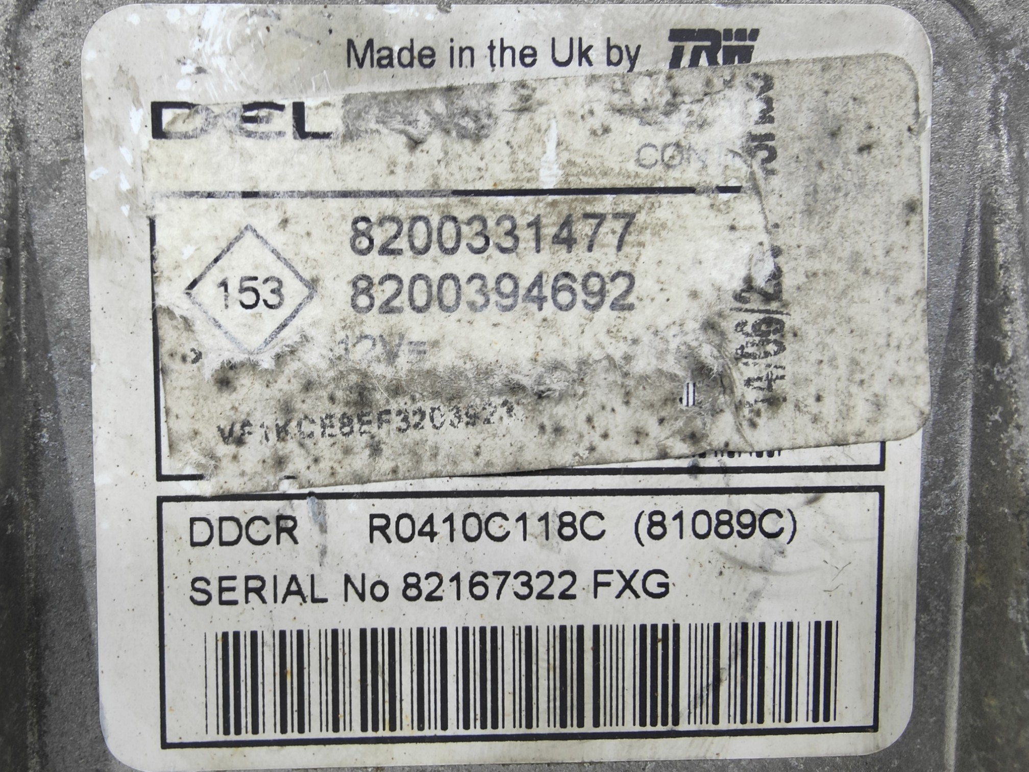 ECU de motor Renault Clio II 1.5 dCi , Ref: 10882-K3B5