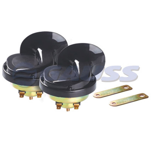 BOCINA DOBLE CARACOL 24V 100W + RELAY 24V 30A