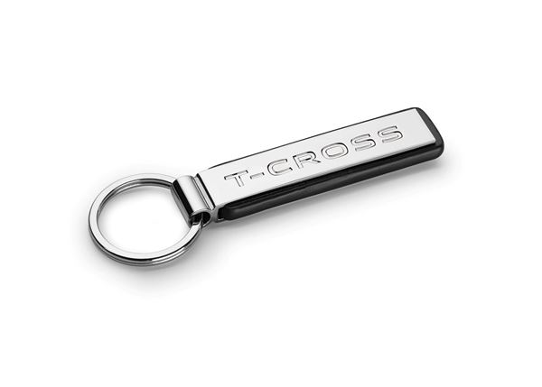 LLAVERO METAL/CUERO T- CROSS