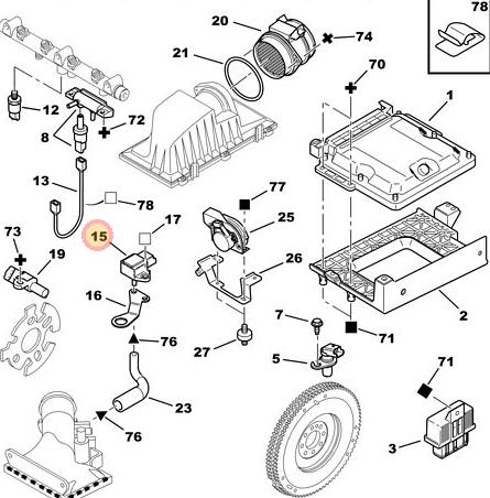 SENSOR PRESION TURBO DV4/DW10 1.4/2.0 HDI [FAE]