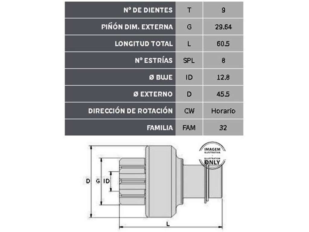 BENDIX MITSUBISHI 9D. 8E