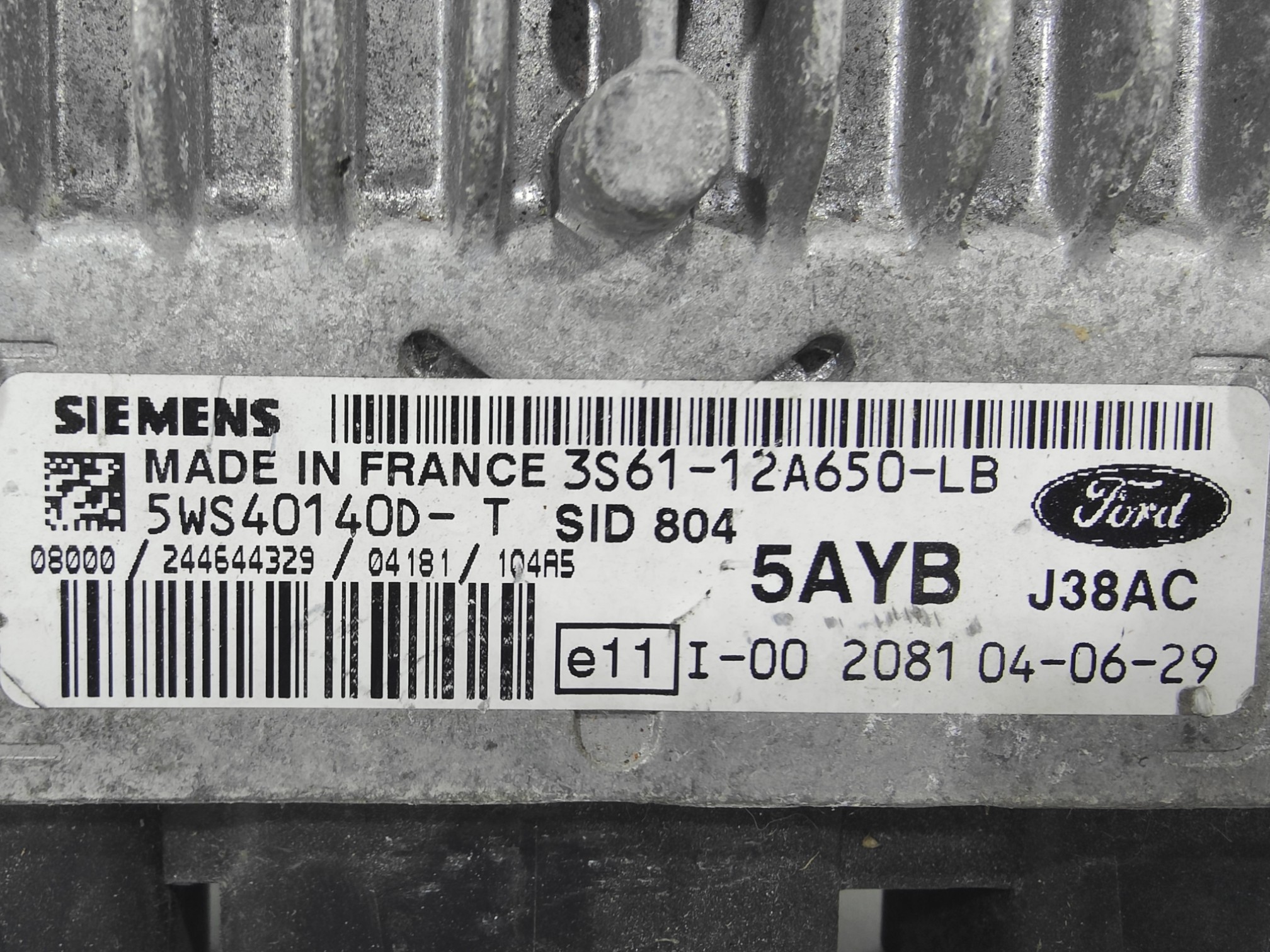 ECU de motor Ford FIESTA V 1.4 TDCI 50KW 68CV 2004, Ref: 10909-K3A8