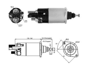 SOLENOIDE DELCO VW CONSTELLATION 24V