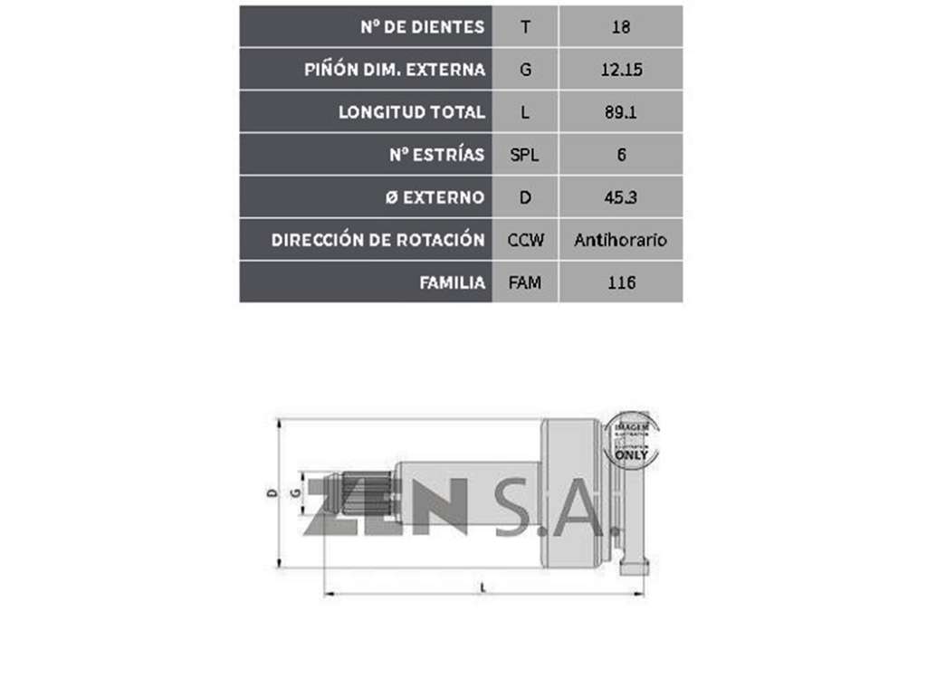 BENDIX FORD VASTAGO 6E