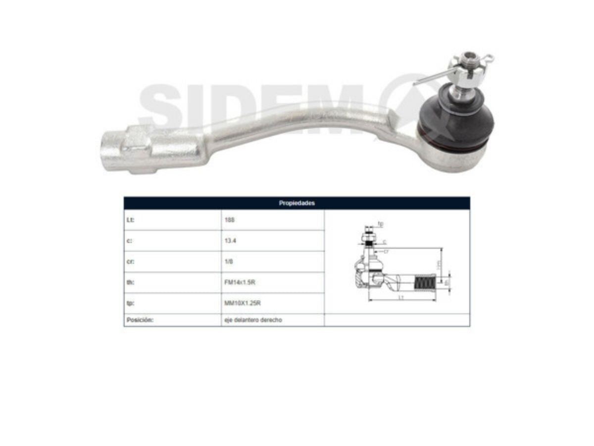 Puntero Hyundai Accent, Kia Rio 05-12 Der
