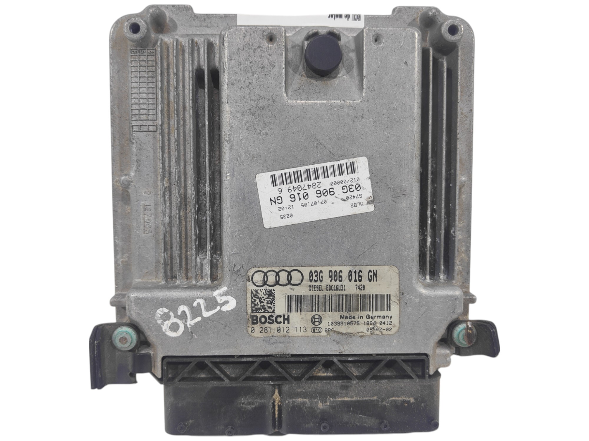 ECU de motor Audi A4 2.0 TDI 140CV 2005, Ref: 8225-K3C9