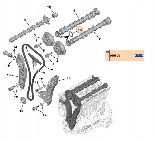 ORING A/LEVAS CIT-PEU C4 PIC,DS3 / 208,308,3008,5008 1.6THP(EP6CDT)